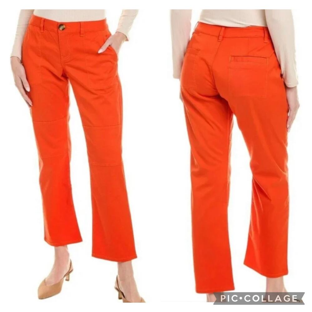 Cabi Orange Utility Trousers Size 10